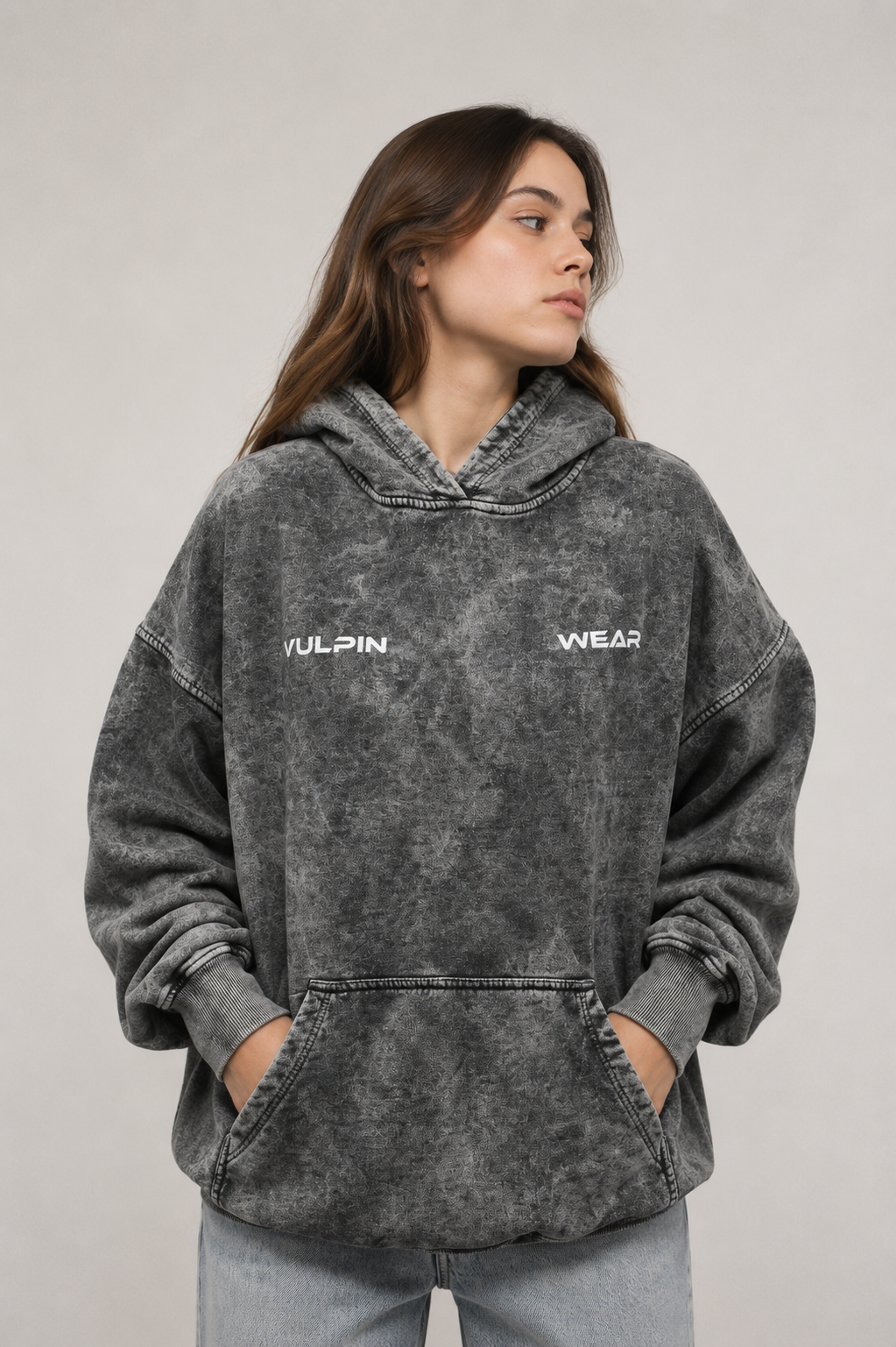 Noise Addct Acid Wash Hoodie