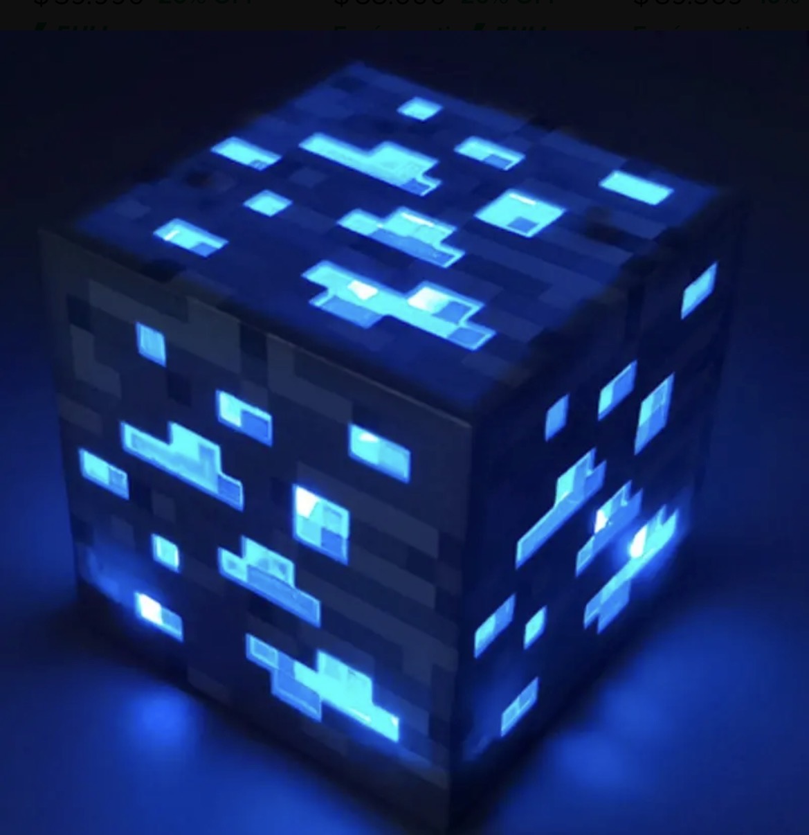 Lámpara Cubo Minecraft