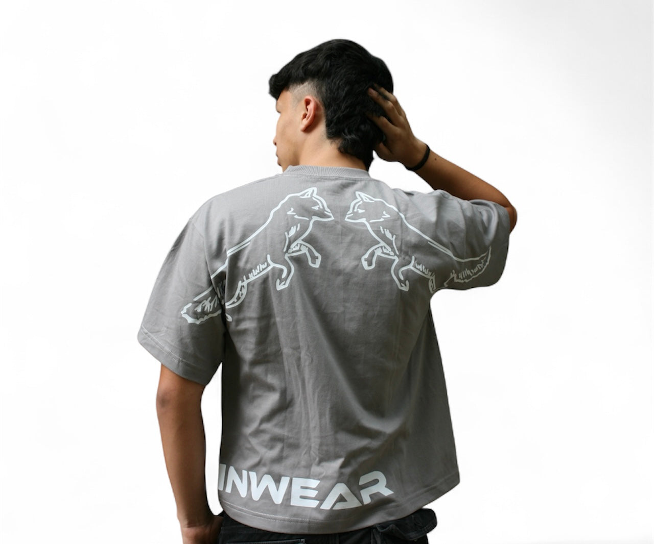 Camiseta Gris Noise Addct