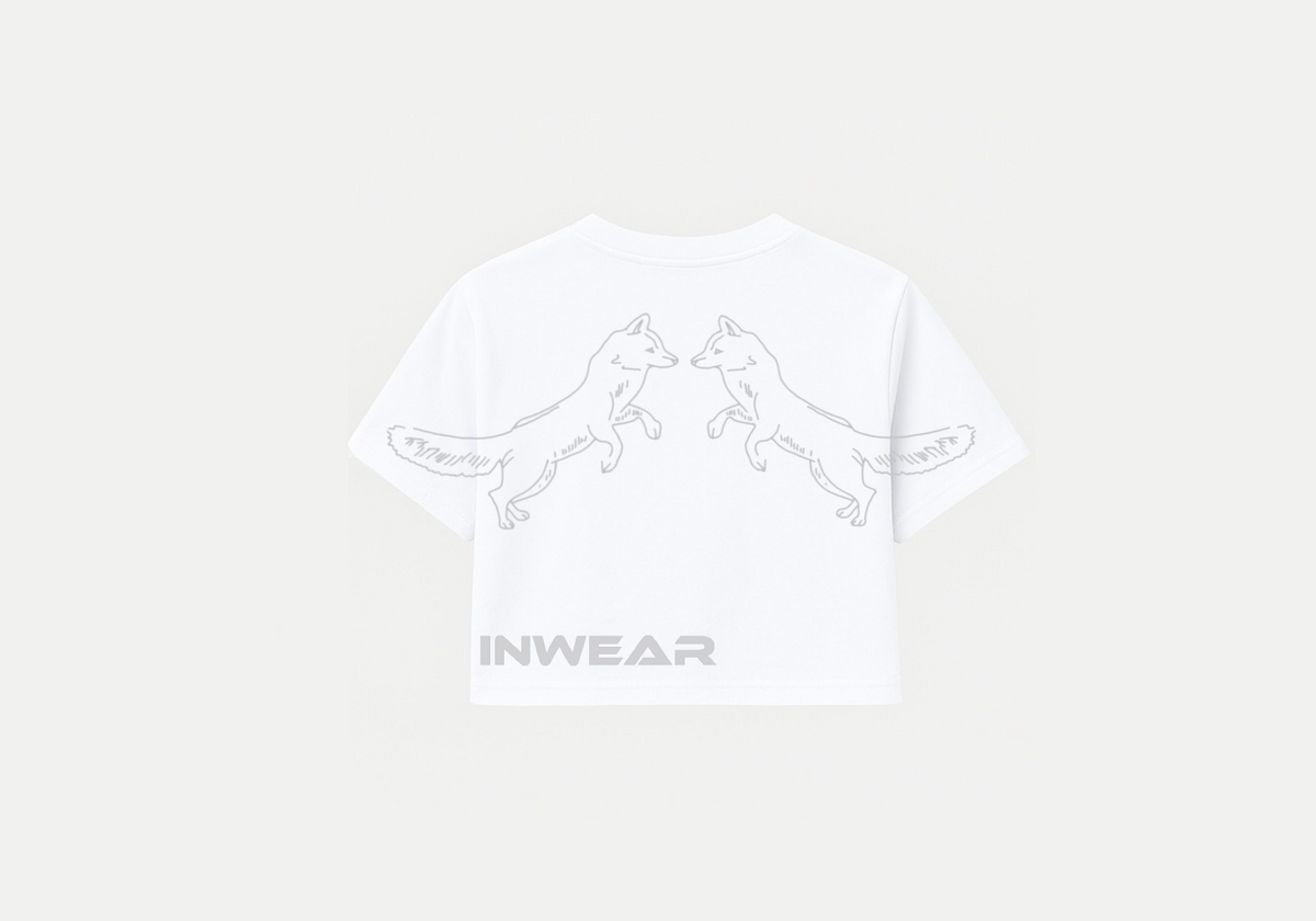 Noise Addict White Crop Top