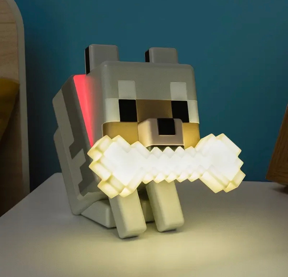 Lámpara Lobo Minecraft