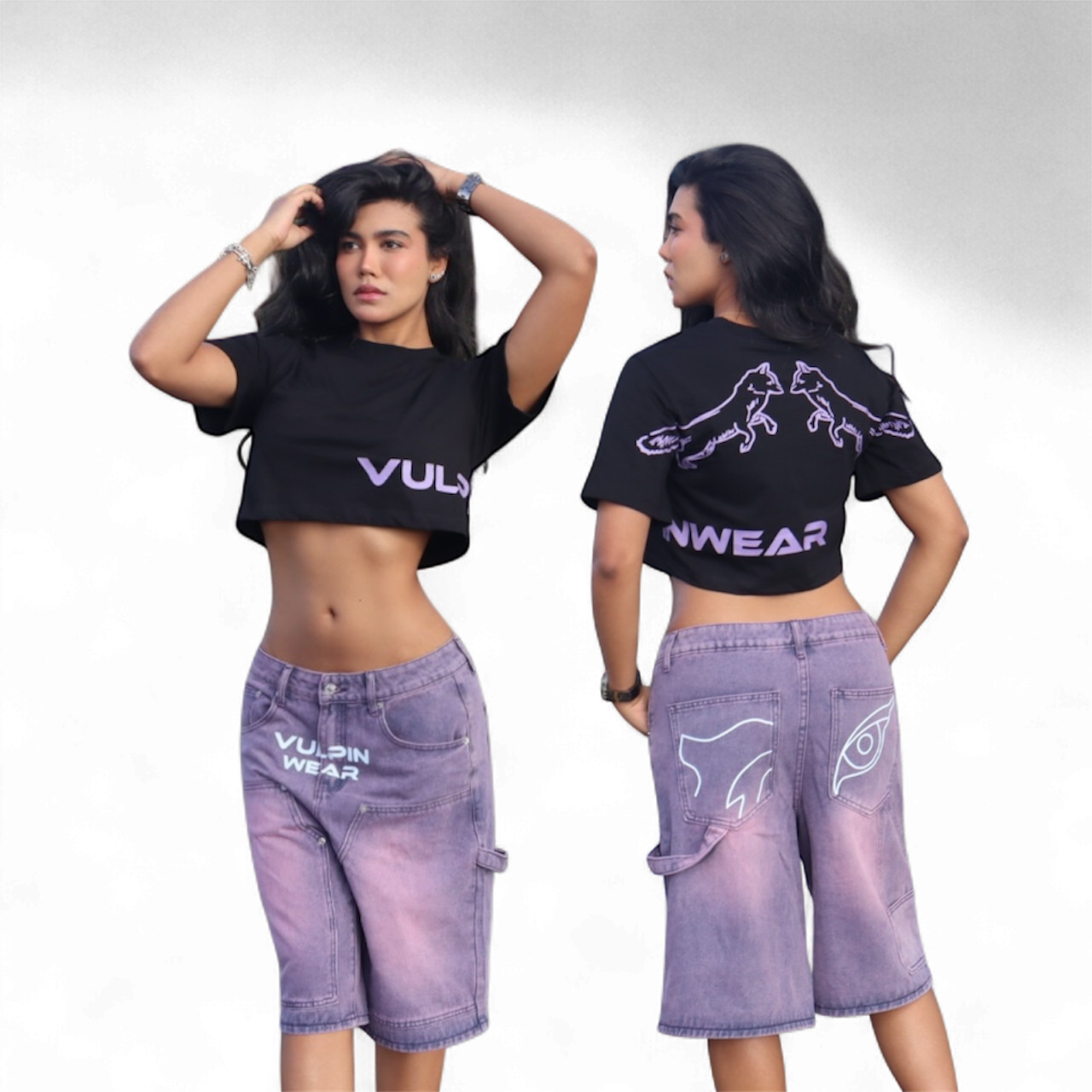 Camiseta Negra Mujer Noise Addct