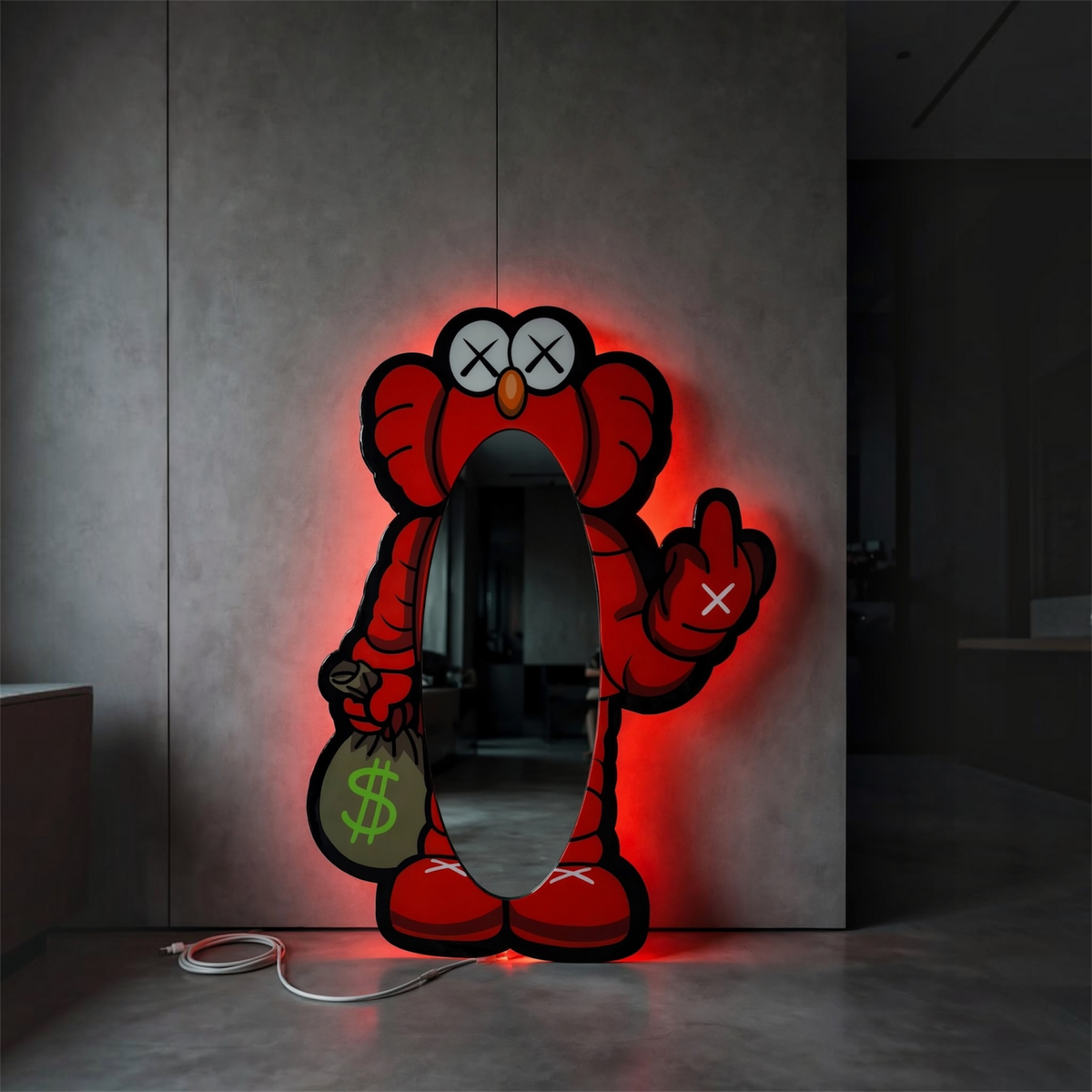 Espejo Elmo Kaws