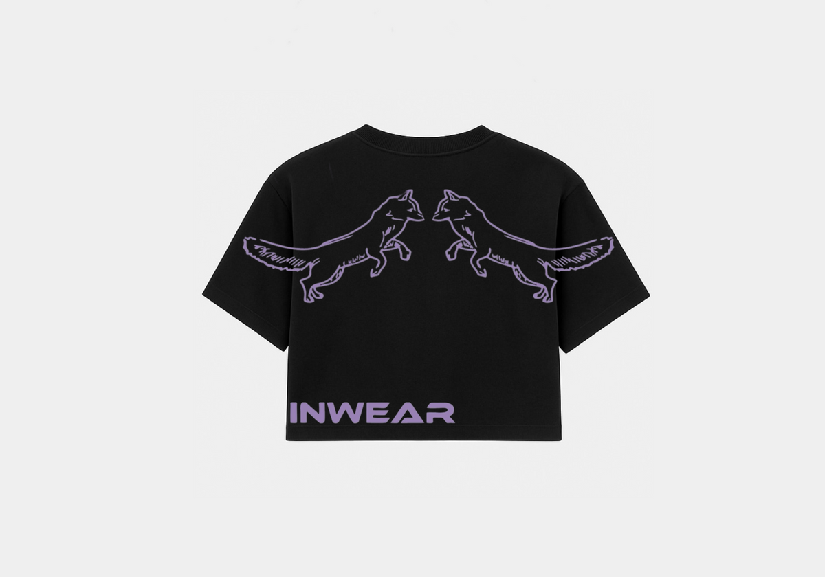 Noise Addict Black Crop Top