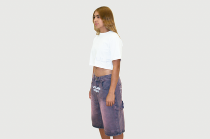 Noise Addict White Crop Top