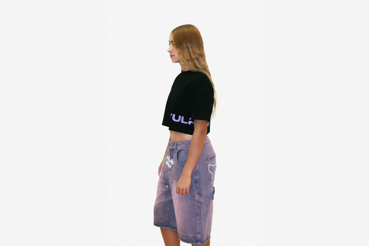 Noise Addict Black Crop Top