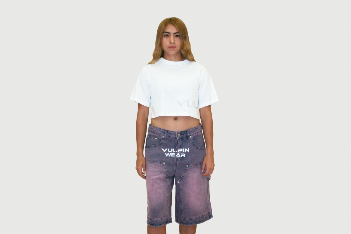 Noise Addict White Crop Top