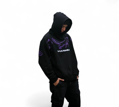 Hoodie Oversize Negro Noise Addct