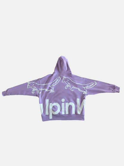 Hoddie Oversize Lila Noise Addct