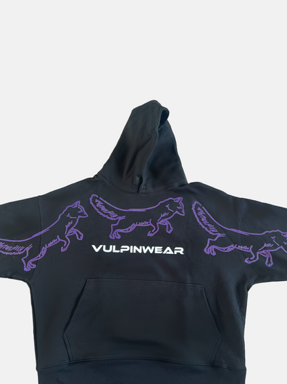 Hoodie Oversize Negro Noise Addct