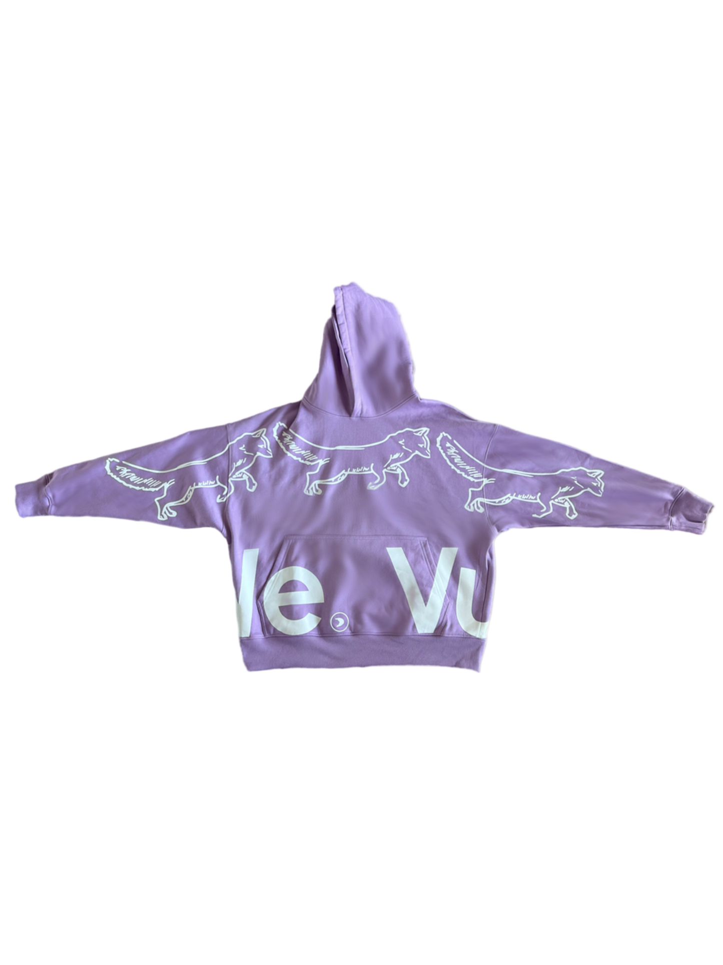 Hoddie Oversize Lila Noise Addct