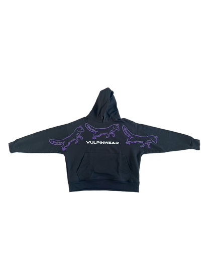 Hoodie Oversize Negro Noise Addct