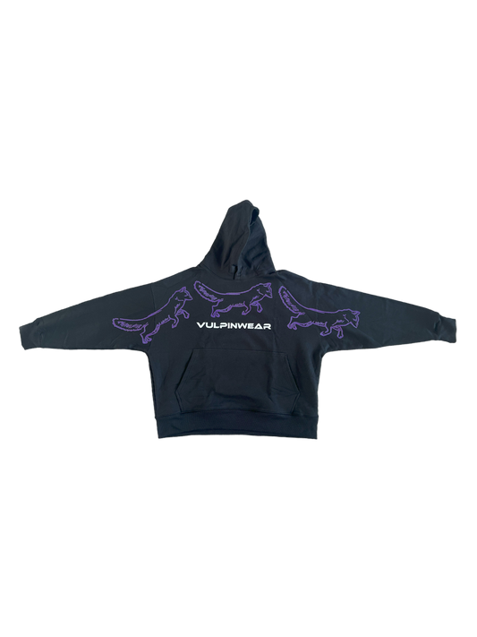 Hoodie Oversize Negro Noise Addct