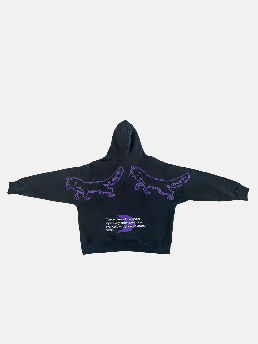 Hoodie Oversize Negro Noise Addct