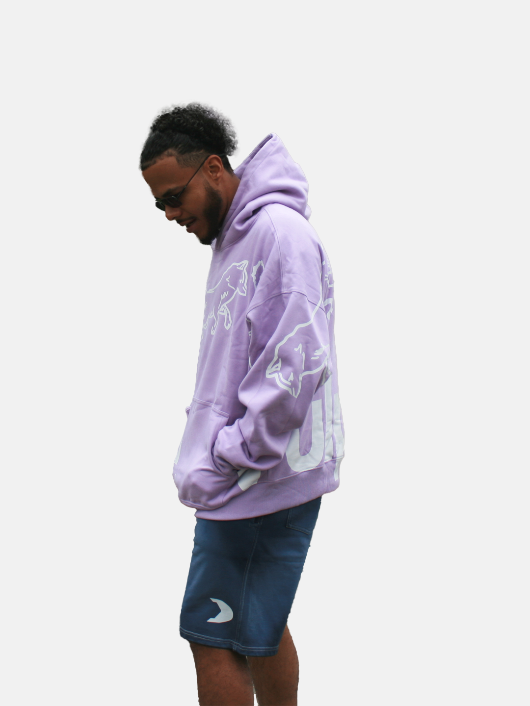 Hoddie Oversize Lila Noise Addct