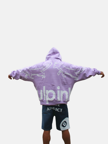 Hoddie Oversize Lila Noise Addct